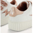 Baskets éclair mini blanc et paillettes rose gold - Mahalia - Vanessa Wu