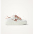 Baskets éclair mini blanc et paillettes rose gold - Mahalia - Vanessa Wu