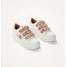 Baskets éclair mini blanc et paillettes rose gold - Mahalia - Vanessa Wu