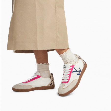 Baskets monogramme multicolores à semelle rétro - Charlize - Vanessa Wu