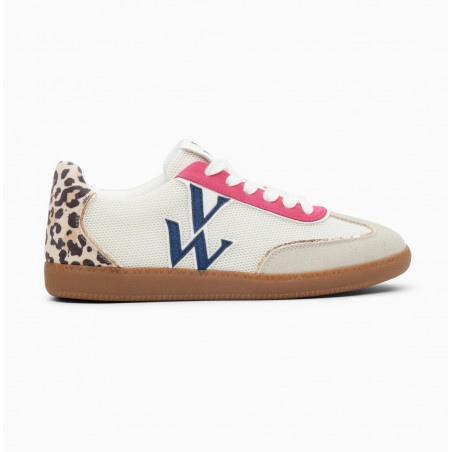 Baskets monogramme multicolores à semelle rétro - Charlize - Vanessa Wu