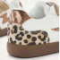 Baskets éclair Mini blanc et camel à semelle rétro - Oxane - Vanessa Wu