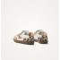 Baskets éclair Mini blanc et camel à semelle rétro - Oxane - Vanessa Wu