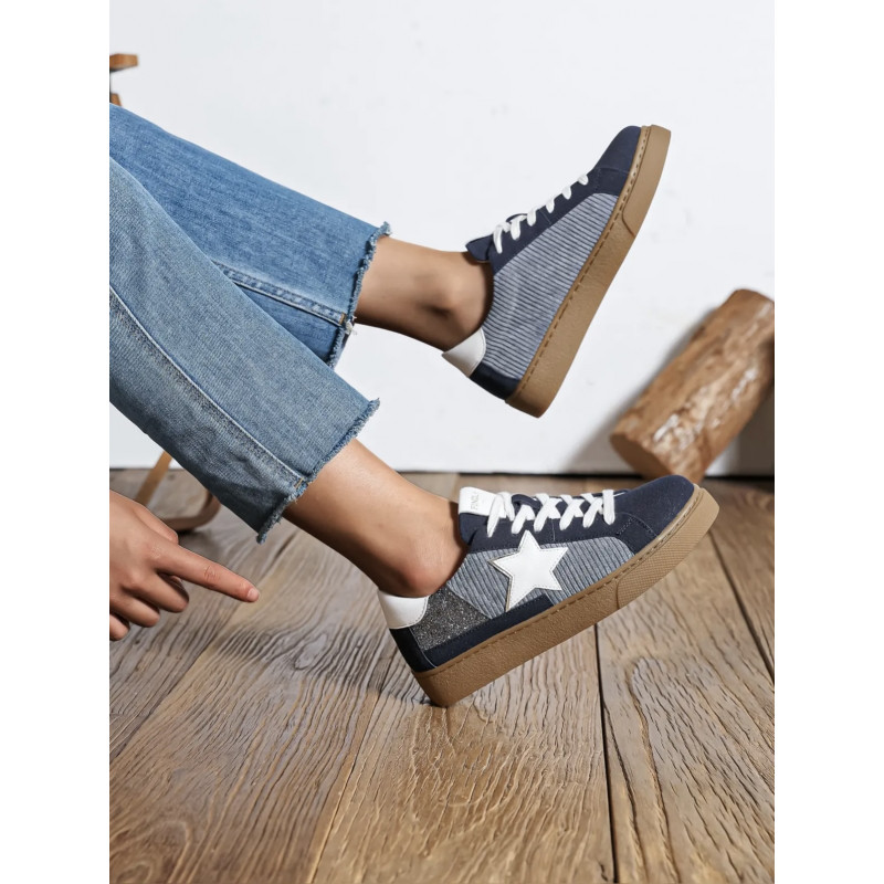 Baskets femme Bleu - Lali - Findlay