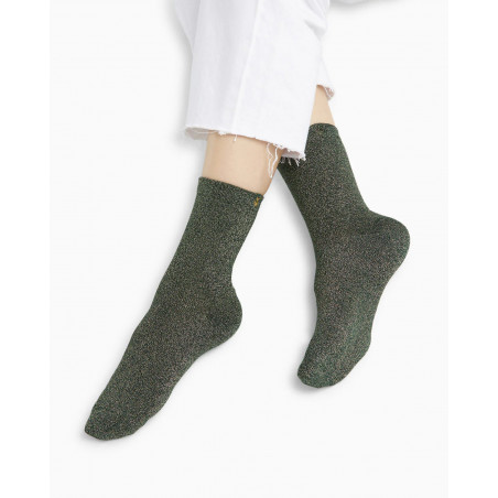 Chaussette vert - Ambre - Vanessa Wu