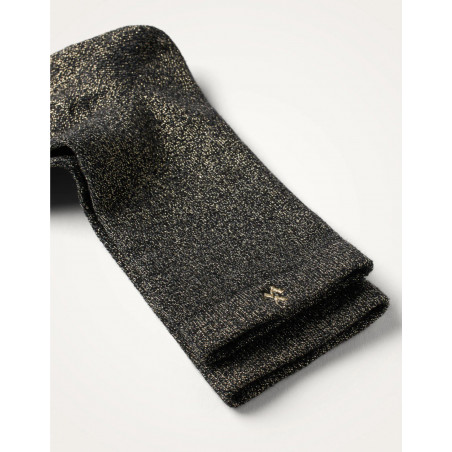 chaussettes noir paillettes