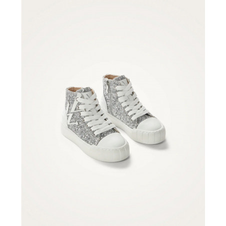 Baskets Mini montantes Silver - Lina - Vanessa Wu