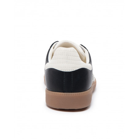 Cloud éponge en cuir noir nuage lait en daim noir - Back70