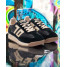 basket jogger femme cuir black gold