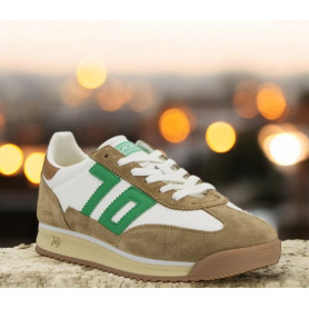 Jogger Femme en cuir blanc...