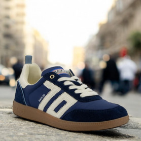 Ghost Femme cuir&nylon Bleu...