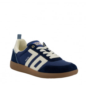 Ghost Femme cuir&nylon Bleu marine - Back70