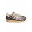 Jogger Femme en cuir gun metallic & milk - Back70