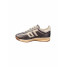 Jogger Femme en cuir gun metallic & milk - Back70