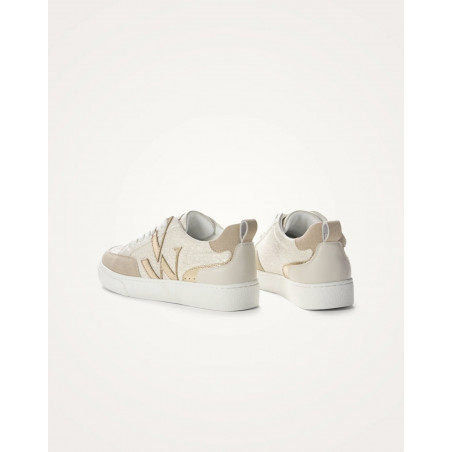 Basket monogramme beige & or - Joyce - Vanessa Wu