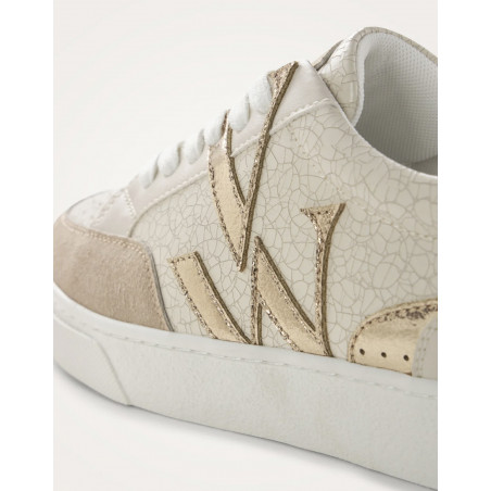 Basket monogramme beige & or - Joyce - Vanessa Wu