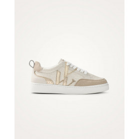 Basket monogramme beige & or - Joyce - Vanessa Wu