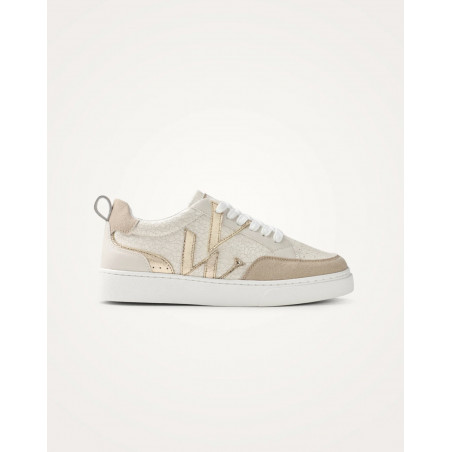 Basket monogramme beige & or - Joyce - Vanessa Wu