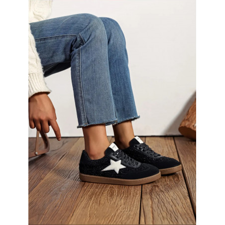 Basket femme noir - Théa - Findlay