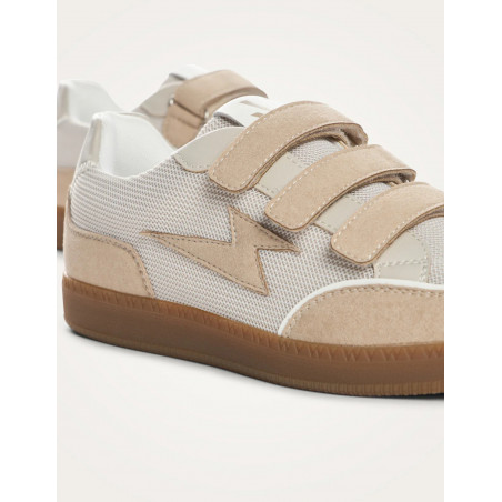 Baskets éclair beige et ivoire - Osana - Vanessa Wu