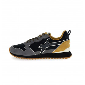basket cuir nylon homme