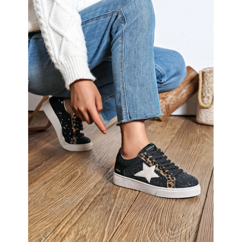 Baskets femme leopard - Lina - Findlay
