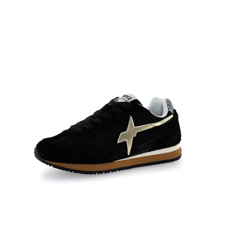 basket semelle fine confort cuir et nylon