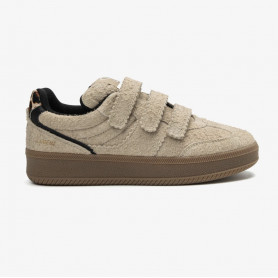 Casual sneakers women Taupe - Légend suede velcro - SJ