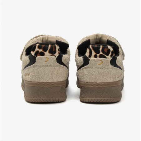 Casual sneakers women Taupe - Légend suede velcro - SJ