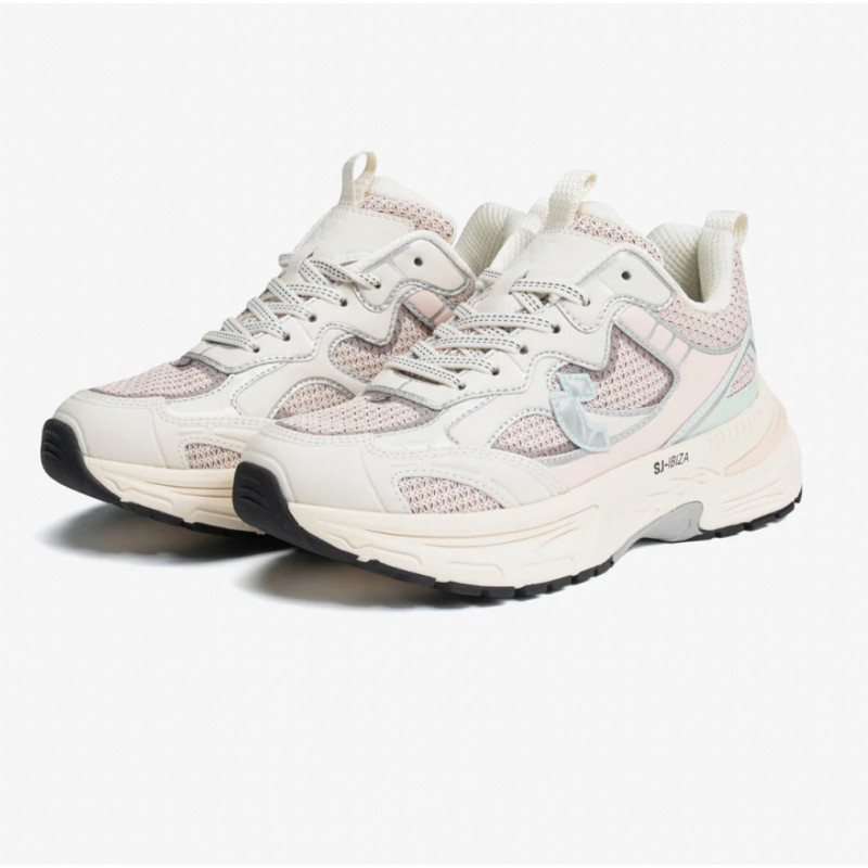 basket oversized rose beige femme