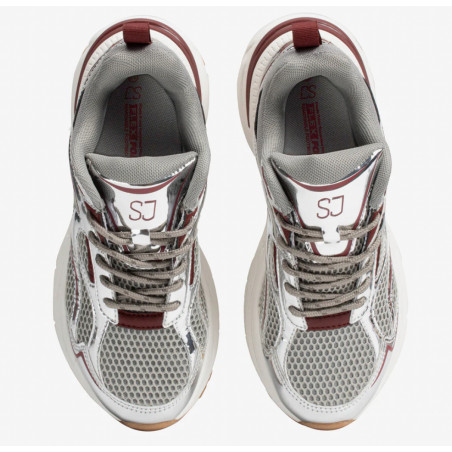 Sport Athletic  Ibiza - Silver / Dark Red - SJ