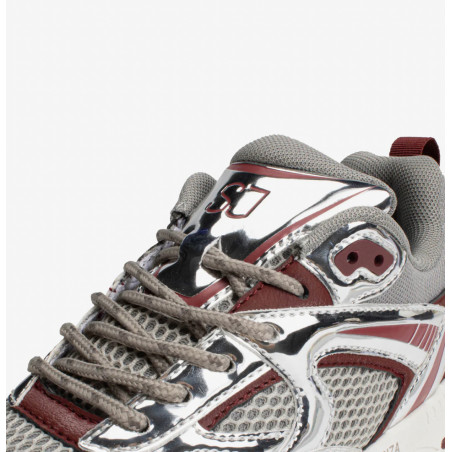 Sport Athletic  Ibiza - Silver / Dark Red - SJ