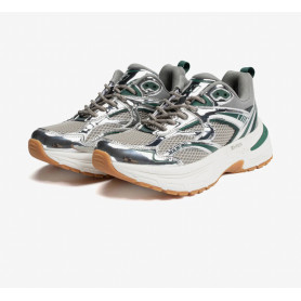 basket oversized femme chrome vert sapin