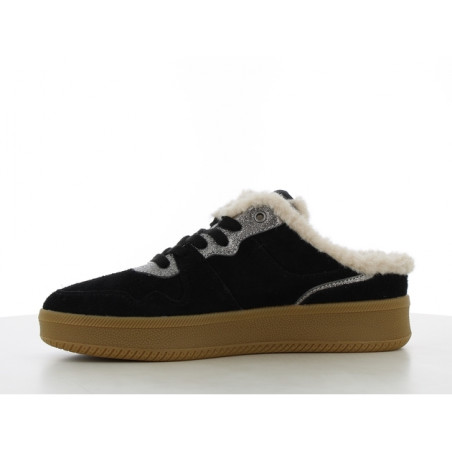 Casual sneakers women Black - Légend suede mule - SJ
