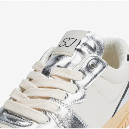 LOW SNEAKERS - Off White / Silver - SJ