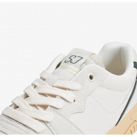 Low Sneakers - Off White / Dark Green - SJ