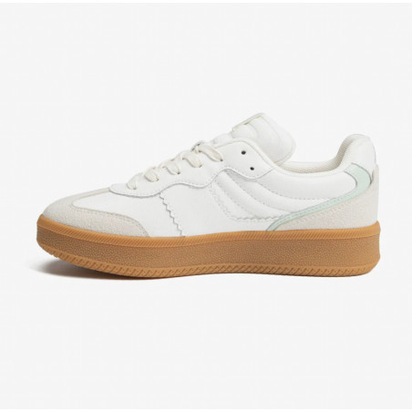 Low Sneakers - White/Mint Green - SJ