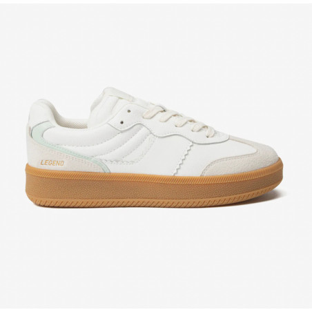 Low Sneakers - White/Mint Green - SJ