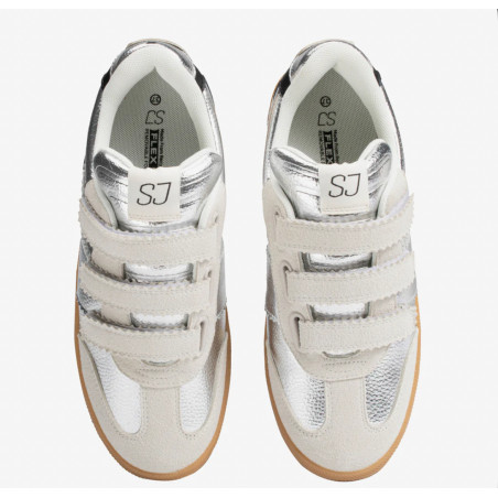 Low Sneakers à Scratch - Off White / Silver - SJ