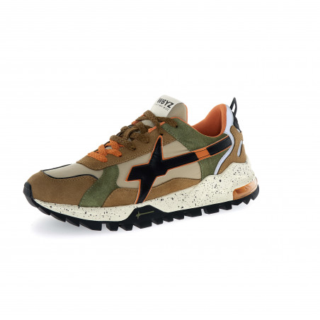 Basket homme - Breeze 3-M Brown/Militaire/Beige - W6YZ