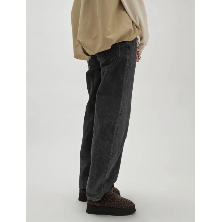 Boots fourrées femme imprimé léopard marron effet poulain, détail éclair noir et semelle plateforme noire