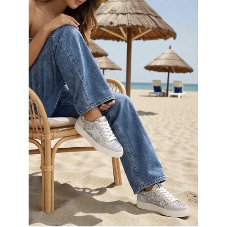 Basket Louna Findlay silver à paillettes avec étoile latérale
Basket Louna Findlay silver