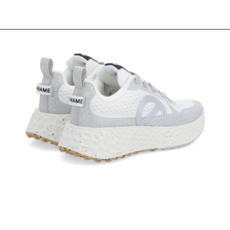 Basket No Name Carter Fly Protect Blanc/Argenté | La Boutique GDR