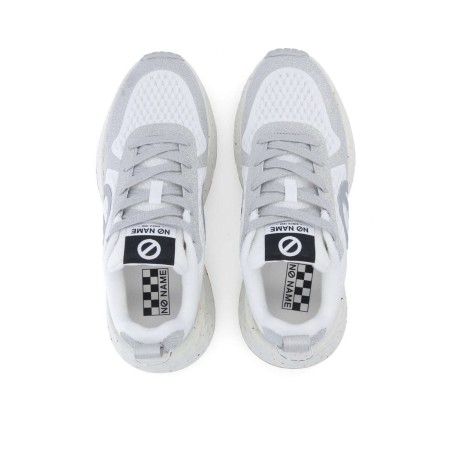 Basket No Name Carter Fly Protect Blanc/Argenté | La Boutique GDR