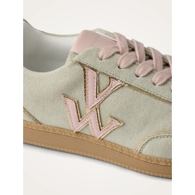 Baskets Monogramme Aura Initials - Vert pâle / Rose - Vanessa Wu