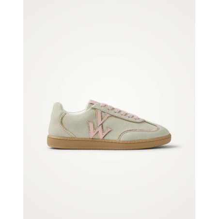 Basket Vanessa Wu Monogram Aura Initial vert pâle rose | La Boutique GDR