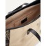 Intérieur du sac Vanessa Wu Bethany Noir avec fermeture zippée et poche intérieure