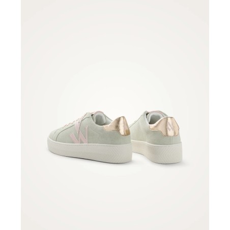 Baskets JANE Initials vert pastel Vanessa Wu femme | La Boutique GDR