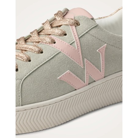 Baskets JANE Initials vert pastel Vanessa Wu femme | La Boutique GDR