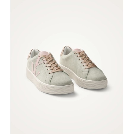 Baskets JANE Initials vert pastel Vanessa Wu femme | La Boutique GDR
